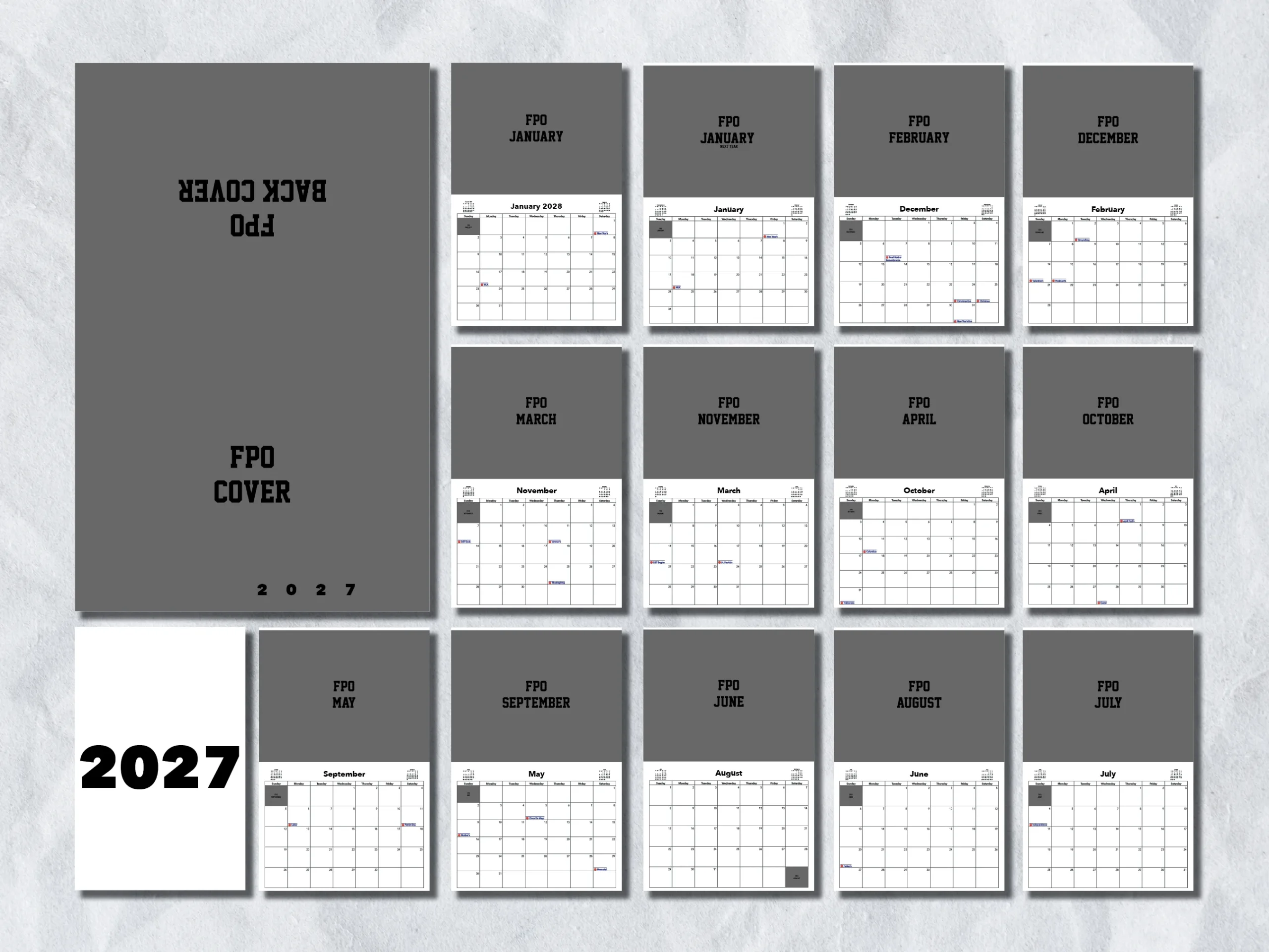 2027 Calendar Template